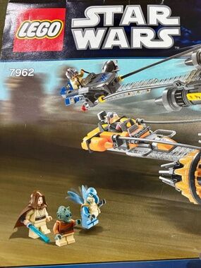 RARE LEGO STAR WARS Anakin's & Sebulba's Podracers" 7962 INCL.EVERYTHING but box